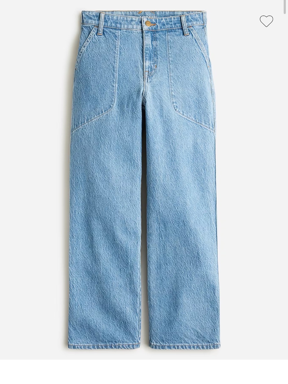 J. Crew Sailor Slim Light Blue Wide-Leg Jeans
